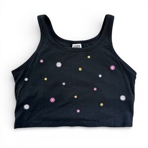 PINK Victoria’s Secret Daisy Shelf Bra Crop Tank Y2K Baby Tee XL